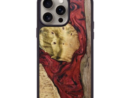 iPhone 15 Pro Max Wood+Resin Phone Case - Baylee (Mosaic, 668372) on Sale