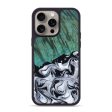 iPhone 15 Pro Max Wood+Resin Phone Case - Heidi (Black & White, 667622) Online Hot Sale