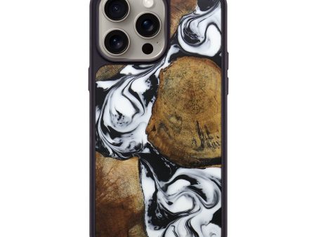 iPhone 15 Pro Max Wood+Resin Phone Case - Pearl (Mosaic, 667064) Online now