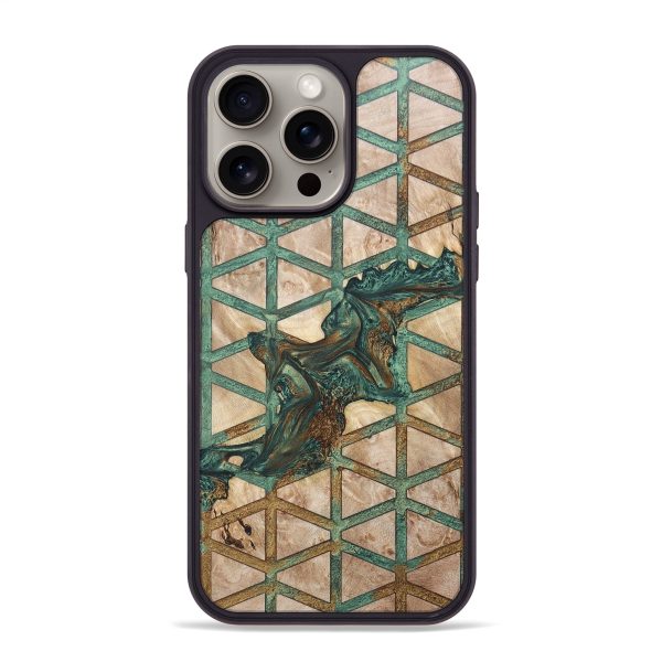 iPhone 15 Pro Max Wood+Resin Phone Case - Baylee (Pattern, 666306) Online Hot Sale