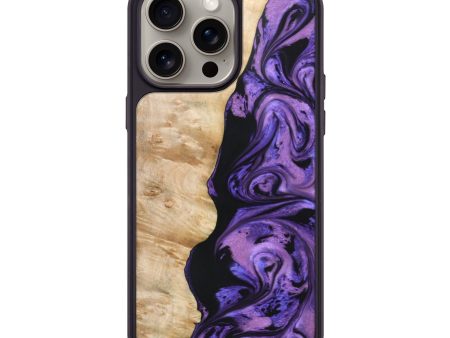 iPhone 15 Pro Max Wood+Resin Phone Case - Mckenna (Purple, 668992) Sale