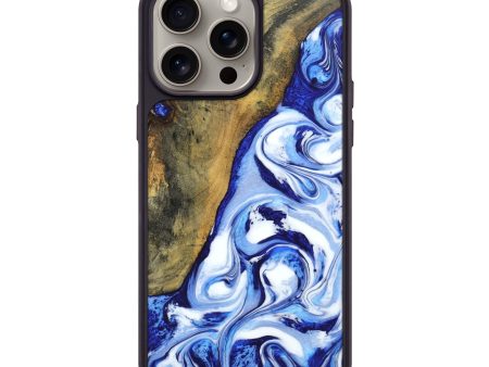 iPhone 15 Pro Max Wood+Resin Phone Case - Rosa (Blue, 669728) Online