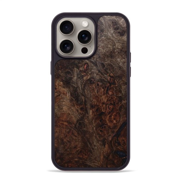 iPhone 15 Pro Max Wood+Resin Phone Case - Calvin (Wood Burl, 668889) For Discount