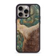 iPhone 15 Pro Max Wood+Resin Phone Case - Cory (Green, 666284) Fashion