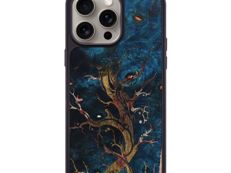 iPhone 15 Pro Max Wood+Resin Phone Case - Naomi (Harvest, 667168) For Sale