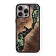 iPhone 15 Pro Max Wood+Resin Phone Case - Ramona (Green, 666293) Supply