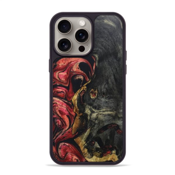 iPhone 15 Pro Max Wood+Resin Phone Case - Joaquin (Red, 668382) Online