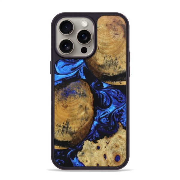 iPhone 15 Pro Max Wood+Resin Phone Case - Ezekiel (Mosaic, 666559) Online now