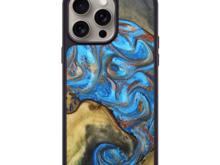 iPhone 15 Pro Max Wood+Resin Phone Case - Shari (Mosaic, 668749) Discount