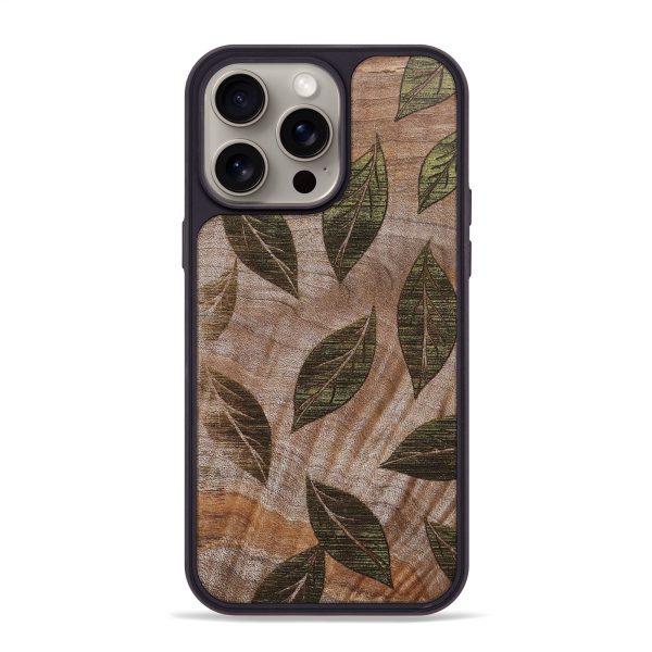 iPhone 15 Pro Max Wood+Resin Phone Case - Annika (Harvest, 668290) For Sale