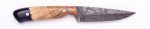 Carved Damascus Field Knife #20578 For Cheap