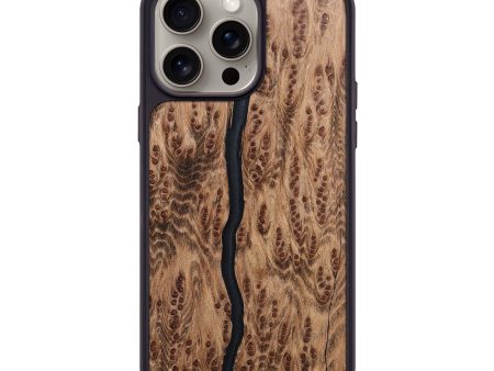 iPhone 15 Pro Max Wood+Resin Phone Case - Kiley (Wood Burl, 667898) Sale