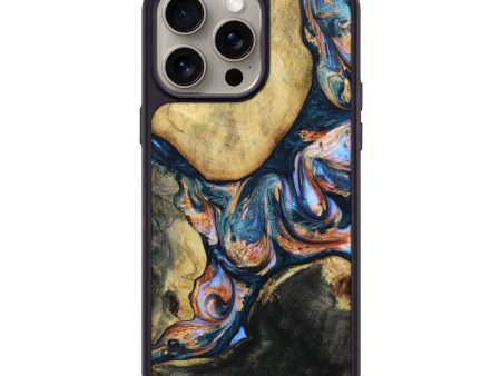 iPhone 15 Pro Max Wood+Resin Phone Case - Adrienne (Mosaic, 668210) Online Hot Sale