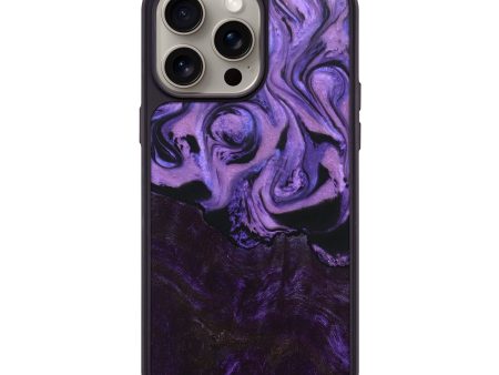 iPhone 15 Pro Max Wood+Resin Phone Case - Arya (Purple, 668998) Supply