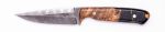 Carved Damascus Field Knife #20442 Online now