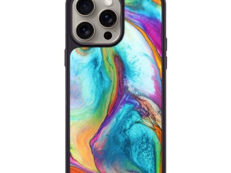 iPhone 15 Pro Max Wood+Resin Phone Case - Evie (Watercolor, 667267) For Cheap