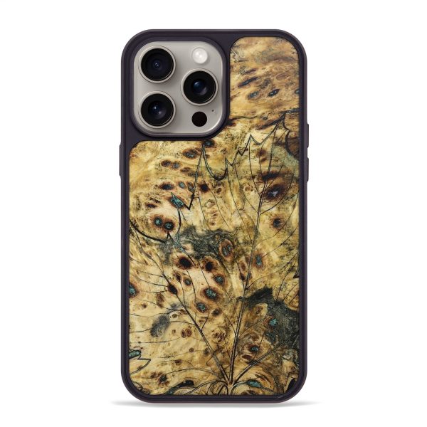 iPhone 15 Pro Max Wood+Resin Phone Case - Marely (Harvest, 668317) For Cheap