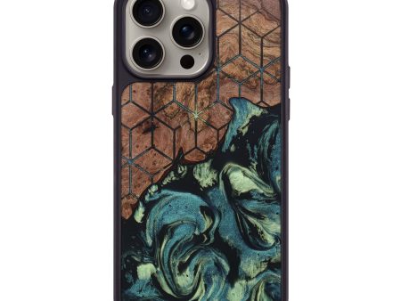 iPhone 15 Pro Max Wood+Resin Phone Case - Messiah (Pattern, 666295) Online Hot Sale