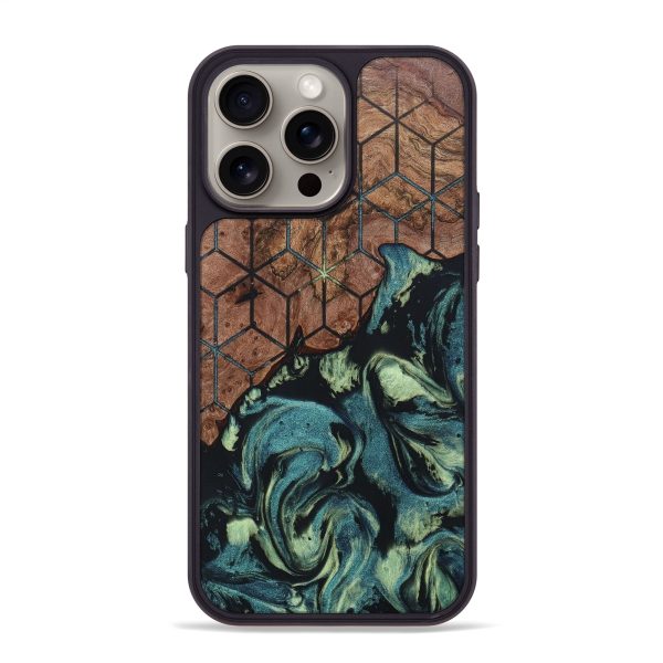 iPhone 15 Pro Max Wood+Resin Phone Case - Messiah (Pattern, 666295) Online Hot Sale