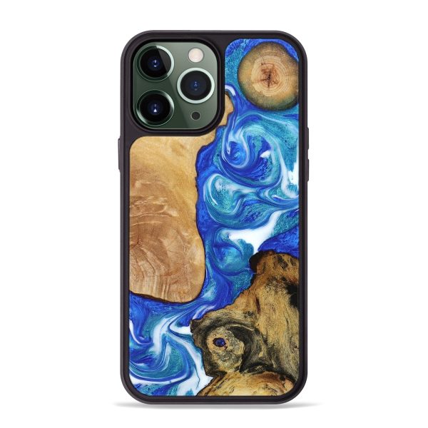 iPhone 13 Pro Max Wood+Resin Phone Case - Neil (Mosaic, 666546) For Cheap