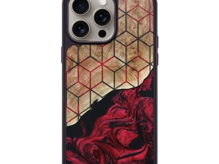 iPhone 15 Pro Max Wood+Resin Phone Case - Kiley (Pattern, 666443) Online Hot Sale