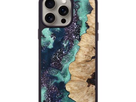 iPhone 15 Pro Max Wood+Resin Phone Case - Kayleigh (Cosmos, 666589) Cheap