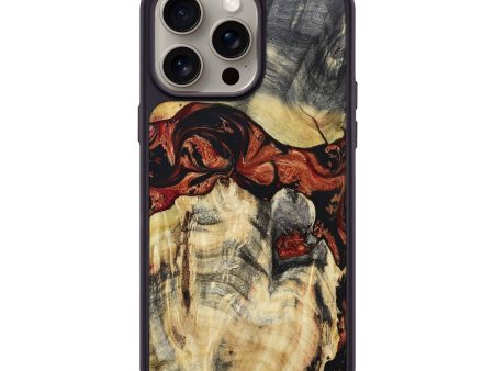 iPhone 15 Pro Max Wood+Resin Phone Case - Guy (Red, 666359) Hot on Sale