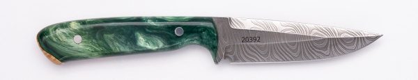 Carved Damascus Field Knife #20392 Hot on Sale