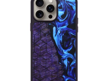 iPhone 15 Pro Max Wood+Resin Phone Case - Khalil (Pattern, 666311) Online Sale