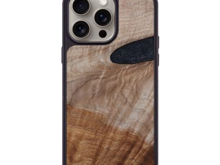 iPhone 15 Pro Max Wood+Resin Phone Case - Hannah (Wood Burl, 668898) Fashion