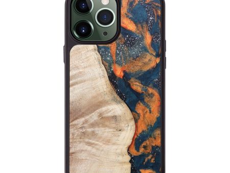 iPhone 13 Pro Max Wood+Resin Phone Case - Kaylani (Cosmos, 670239) For Cheap