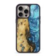 iPhone 15 Pro Max Wood+Resin Phone Case - Walter (Blue, 666503) Sale