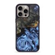 iPhone 15 Pro Max Wood+Resin Phone Case - Hector (Blue, 669732) on Sale