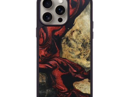 iPhone 15 Pro Max Wood+Resin Phone Case - Athena (Mosaic, 668908) on Sale