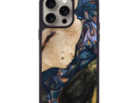 iPhone 15 Pro Max Wood+Resin Phone Case - Emilia (Mosaic, 668211) Online Sale