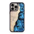 iPhone 15 Pro Max Wood+Resin Phone Case - Kellan (Blue, 668655) on Sale