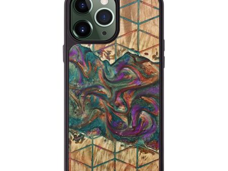 iPhone 13 Pro Max Wood+Resin Phone Case - Thea (Pattern, 668449) Discount