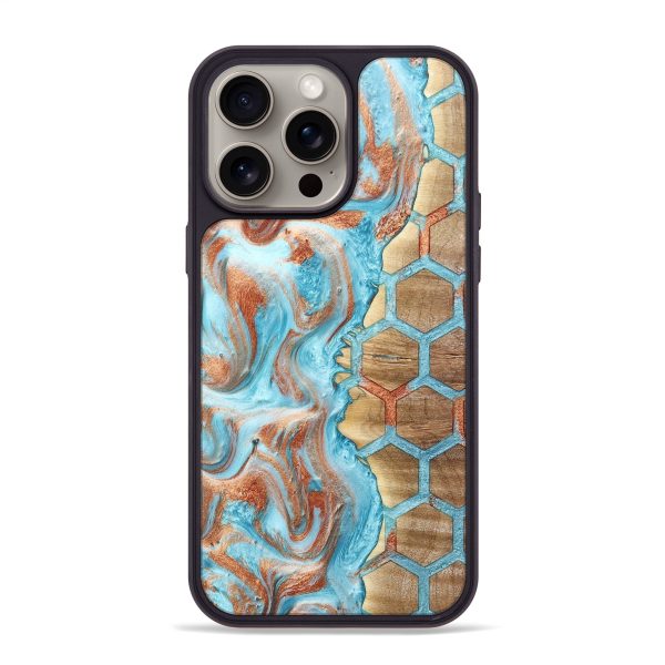 iPhone 15 Pro Max Wood+Resin Phone Case - Lowell (Pattern, 666305) Hot on Sale