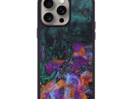 iPhone 15 Pro Max Wood+Resin Phone Case - Angela (Cosmos, 667027) For Cheap