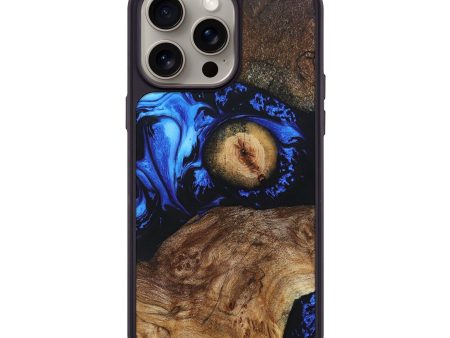 iPhone 15 Pro Max Wood+Resin Phone Case - Ramona (Mosaic, 666553) Discount