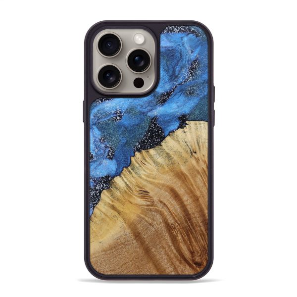 iPhone 15 Pro Max Wood+Resin Phone Case - Ainsley (Cosmos, 667326) Supply