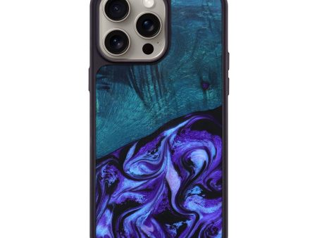 iPhone 15 Pro Max Wood+Resin Phone Case - Antonio (Purple, 668981) Online Sale