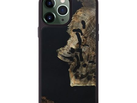 iPhone 13 Pro Max Wood+Resin Phone Case - Aniya (Pure Black, 670294) Sale