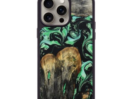 iPhone 15 Pro Max Wood+Resin Phone Case - Anastasia (Mosaic, 668208) For Discount