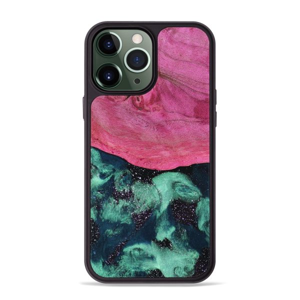 iPhone 13 Pro Max Wood+Resin Phone Case - Isabella (Cosmos, 666598) Supply