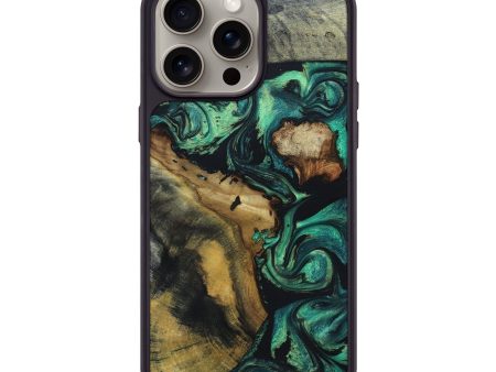 iPhone 15 Pro Max Wood+Resin Phone Case - Nicholas (Mosaic, 668209) For Discount