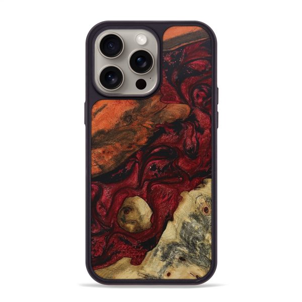 iPhone 15 Pro Max Wood+Resin Phone Case - Joaquin (Mosaic, 667066) For Discount