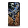 iPhone 13 Pro Max Wood+Resin Phone Case - Brantley (Teal & Gold, 667197) Hot on Sale