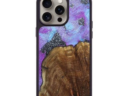 iPhone 15 Pro Max Wood+Resin Phone Case - Paulette (Cosmos, 667884) on Sale