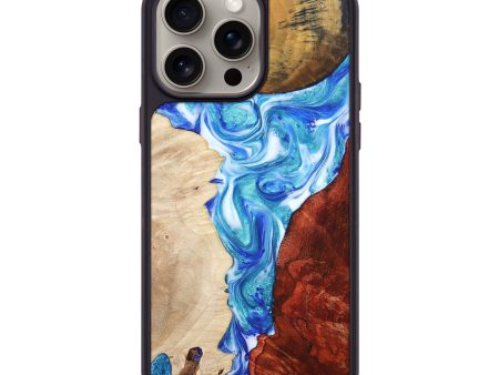 iPhone 15 Pro Max Wood+Resin Phone Case - Kailey (Mosaic, 666550) For Discount